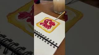 #paintwithme #bread #foodart #painting #virgobrushmagic #shorts #shortvideo #art #relaxing #tutorial