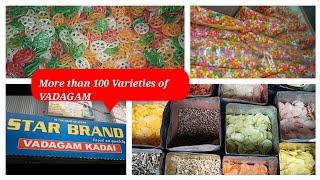 100 வகையான வடக‌ங்கள் மற்றும் மளிகை சாமான்கள் ஒரே இடத்தில் | STAR BRAND VADAGAM POLLACHI