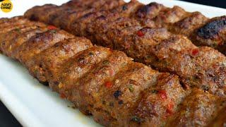 TURKISH ADANA KEBAB RECIPE | TURKISH KEBAB WITHOUT GRILL || by Aqsa's Cuisine