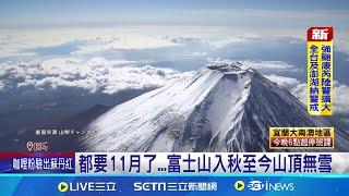 打破130年紀錄! 富士山入秋迄今未見"初冠雪" 氣候變遷肉眼可見 南極冰川熱到冒"煙"?!│記者 劉玨妤│【全球關鍵字】20241030│三立iNEWS