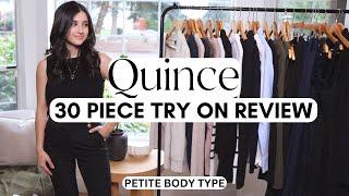 2025 HUGE Quince try on haul on a PETITE body type! Watch Before you buy! *Luxury for LESS*