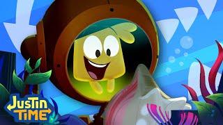 Underwater Adventures!  Justin Time 6 FULL EPISODES! 