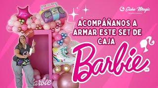 ACOMPAÑANOS A ARMAR ESTE SET  DE CAJA DE BARBIE - Decoracion con globos 