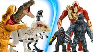 EPIC Dinosaur Collection Jurassic World | Atrociraptor, Indominus Rex, T Rex, Tarbosaurus & MORE !