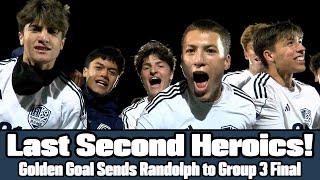 Randolph 1 Rahway 0 (2OT) | Group 3 State Semifinal | David Martinez Golden Goal!