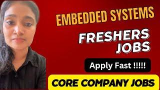 Embedded System Fresher Jobs| Latest jobs 2025@EasyElectronics_jobupdates