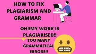 ACADEMIC WRITING-THIS IS HOW YOU CHECK PLAGIARISM AND GRAMMAR...(LESSON 2)..#CAREY`S THOUGHTS...