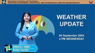 Public Weather Forecast issued at 4PM | September 04, 2024 - Wednesday