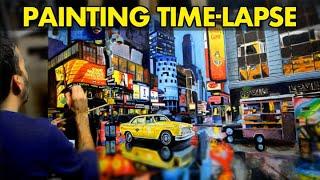 Times Square, NYC (Time-lapse Oil Painting)