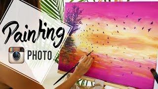 DIY Instagram Acrylic Painting (How To Paint) | ANN LE