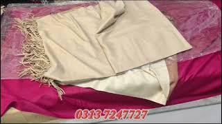 Latest Winter Pashmina Shawl Design 2024 | Pashmina Shawl Hand Work