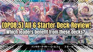 [OP08] All 6 Starter Deck - ST 15 to ST 20 Review! Which Leaders Benefit from these? [One Piece TCG]