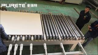 MDF board UV Coating Line , White color+ High Gloss/Matt, PURETE Machinery