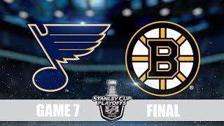 Blues VS Bruins Game 7 Сент Луис Бостон Плей-офф,  Финал, Обзор матча