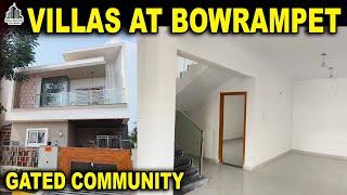 Bowrampet Ready To Move Villas At Gated Community | Pragathinagar | #bowrampet #villas