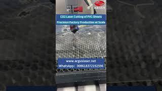 CO2 Laser Cutting of PVC Sheets | Precision Factory Production at Scale#lasercuttingmachine
