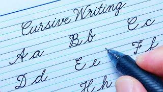 Cursive writing a to z for beginners | Cursive abcd | Cursive handwriting abcd |Cursive writing abcd