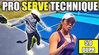 Pro Pickleball Serve Technique with Zoey Wang (#12 in the World)!