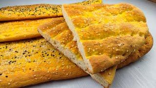 طرز تهیه نان بربری سنتی درمنزل، به سبک نانوایی ها ،بدون جوش شیرین به همراه آموزش یک رومال متفاوت