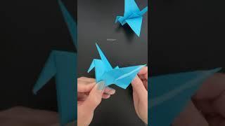 How to fold Flapping Origami Crane  (Traditional) #Shorts