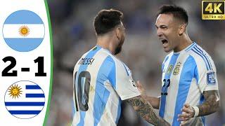 Argentina vs Uruguay 2-1 • Messi & Lautaro Martinez Goals  • Highlights and All Goals 2024