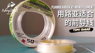 【FishingShare】FLUOROCARBON VS MONOFILAMENT碳氟线VS尼龙线用路亚适合的前导线|Which FISHING LEADER suitable for LURES?