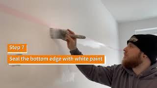 How to create a split wall design by only using tape