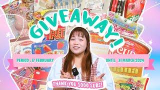 Thankyou 5000 subscribers !!! GIVEAWAY | Japanese Kawaii goodies & sanrio items