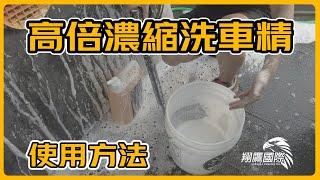 《翔老弟愛玩車》高倍濃縮洗車精 使用方式｜泡沫多到嚇人