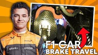 Lando Norris brake cam shows simracing brake travel is all wrong