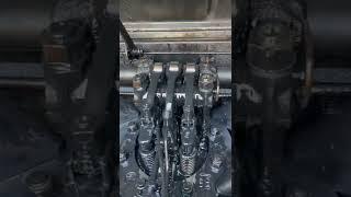 Inside Look At A Locomotive EMD 16-645 Engine While Running.