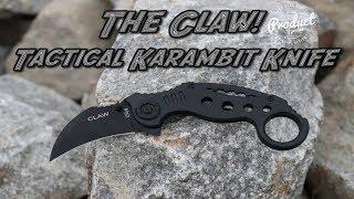 The Claw Knife - Quick Release Black Tactical Karambit Knife