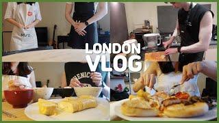 [#53](ENG SUB)Back in the UK & Cooking Vlog l 다시 영국, 신혼부부 일상, 커플 앞치마, 한국에서 공수해 온 밥솥