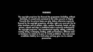 Columbia Tristar/Sony Pictures Home Entertainment Warning Screen (2001- UK)