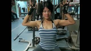 Simran Subba training BACK & BICEPS 