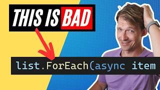 Stop Using .ForEach with await! Here’s the Right Way in C# 