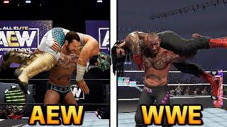 AEW Fight Forever Vs. WWE 2K23 (Epic Finishers Comparison) !!!