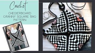 Granny square crochet bag pattern and tutorial