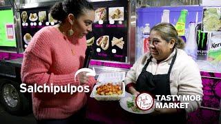 Cecilia Tries Salchipulpos for the First Time | Check, Please! Bay Area