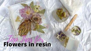 Top 5 Tips you should know for casting flowers in RESIN