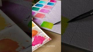 Let's Swatch this watercolor#shorts #satisfyingvideos