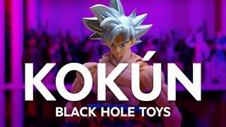 Ultra Instinct Goku action figure unboxing from Black Hole Toys