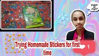 Trying Homemade Stickers for first time | Pass or Fail? | Kannada Video | Fun With Ananya