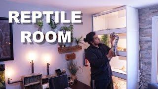 NEW REPTILE ROOM TOUR SPRING TIME 2017 !!!  ALL MY PETS !!