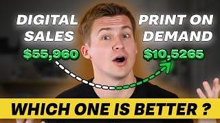 Print On Demand VS Digital Products - Make $10,000/Month On Etsy