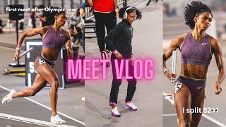 FIRST MEET VLOG OF 2025 | no 60 hurdles?? | ran the 4x4 | MASAI RUSSELL