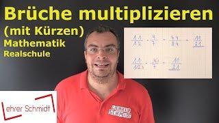 Brüche multiplizieren (mit Kürzen) - "schlaue" Methode - spart Zeit | Lehrerschmidt