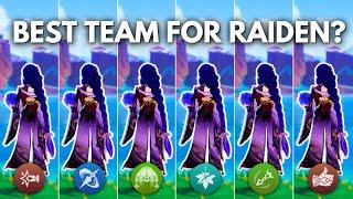 7 BEST TEAMS For Raiden Shogun!!  [ Genshin Impact ]