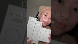 Get Unready With Me - Double Cleansing Skincare Routine #koreanskincare #asmr