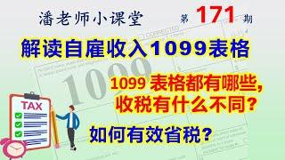 第171期: 解雇自雇收入1099表格，1099表格有哪些种类，报税方式有什么不同，如何有效省税